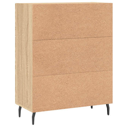 Skänk sonoma-ek 69,5x34x90 cm konstruerat trä