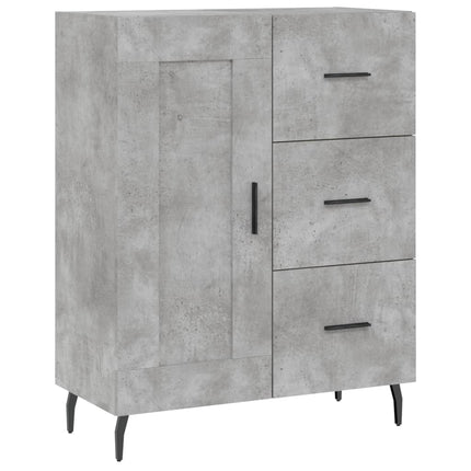 Skänk betonggrå 69,5x34x90 cm konstruerat trä