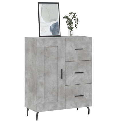 Skänk betonggrå 69,5x34x90 cm konstruerat trä