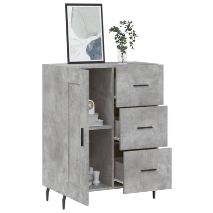 Skänk betonggrå 69,5x34x90 cm konstruerat trä