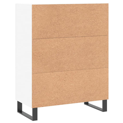 Skåp vit 69,5x34x90 cm konstruerat trä
