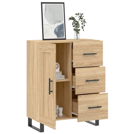 Skänk sonoma-ek 69,5x34x90 cm konstruerat trä