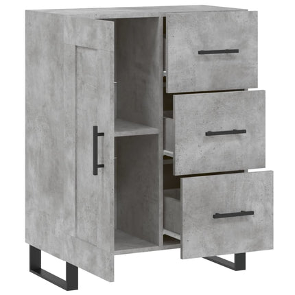 Skänk betonggrå 69,5x34x90 cm konstruerat trä