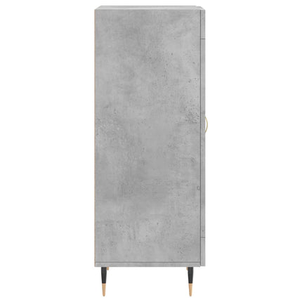 Skåp betonggrå 34,5x34x90 cm konstruerat trä