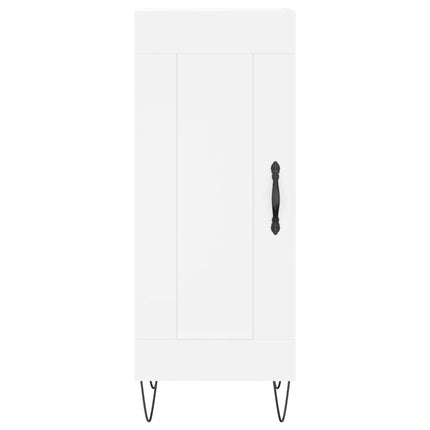 Skänk vit 34,5x34x90 cm konstruerat trä