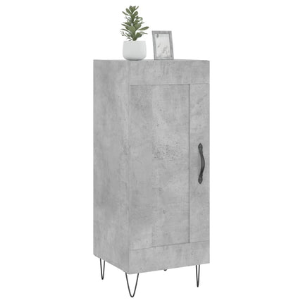 Skåp betonggrå 34,5x34x90 cm konstruerat trä