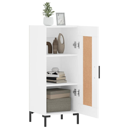 Skänk vit 34,5x34x90 cm konstruerat trä