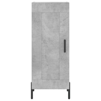 Skåp betonggrå 34,5x34x90 cm konstruerat trä