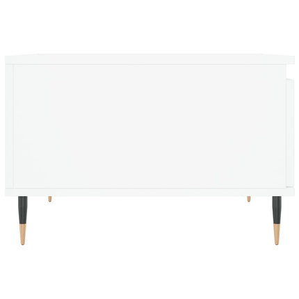 Soffbord vit 55x55x36,5 cm konstruerat trä