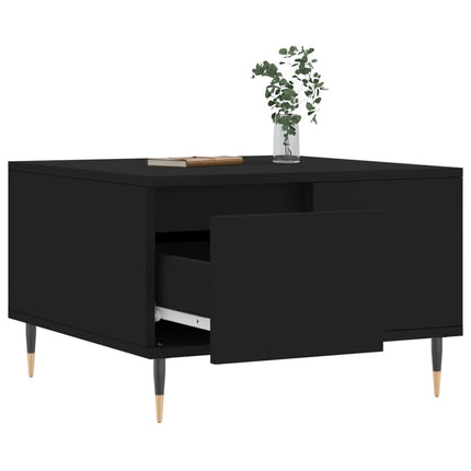 Soffbord svart 55x55x36,5 cm konstruerat trä