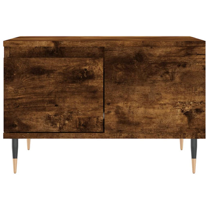 Soffbord rökfärgad ek 55x55x36,5 cm konstruerat trä