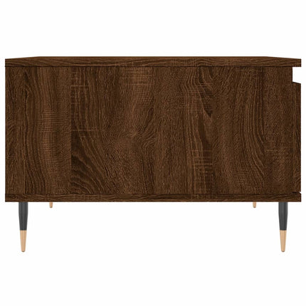 Soffbord brun ek 55x55x36,5 cm konstruerat trä