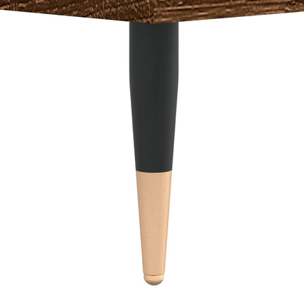 Soffbord brun ek 55x55x36,5 cm konstruerat trä