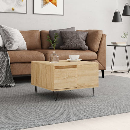 Soffbord sonoma-ek 55x55x36,5 cm konstruerat trä