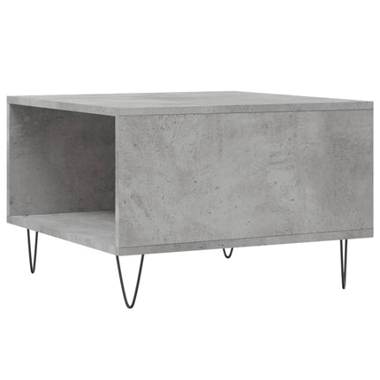 Soffbord betonggrå 55x55x36,5 cm konstruerat trä