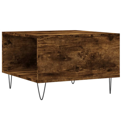Soffbord rökfärgad ek 55x55x36,5 cm konstruerat trä