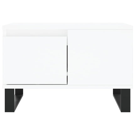 Soffbord vit 55x55x36,5 cm konstruerat trä