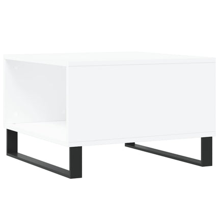 Soffbord vit 55x55x36,5 cm konstruerat trä