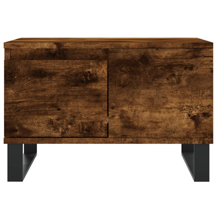 Soffbord rökfärgad ek 55x55x36,5 cm konstruerat trä