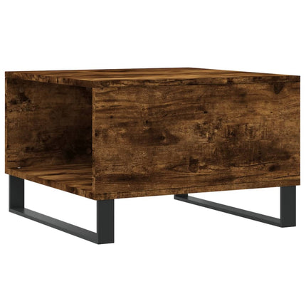 Soffbord rökfärgad ek 55x55x36,5 cm konstruerat trä