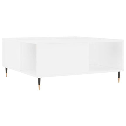 Soffbord vit 80x80x36,5 cm konstruerat trä