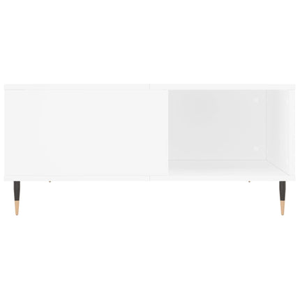Soffbord vit 80x80x36,5 cm konstruerat trä