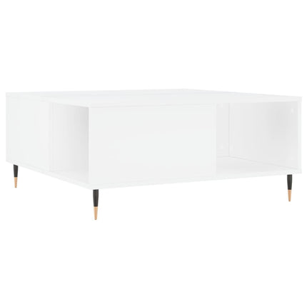 Soffbord vit 80x80x36,5 cm konstruerat trä