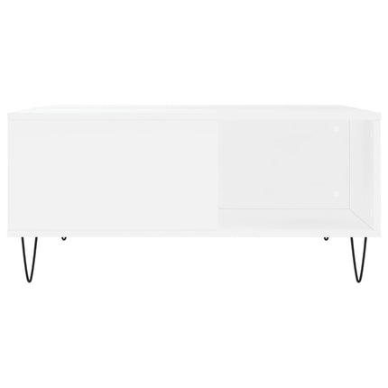 Soffbord vit 80x80x36,5 cm konstruerat trä