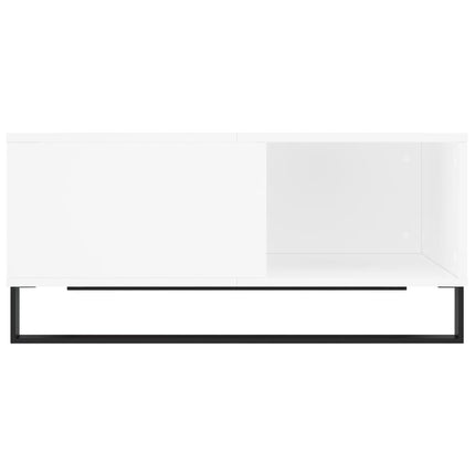 Soffbord vit 80x80x36,5 cm konstruerat trä