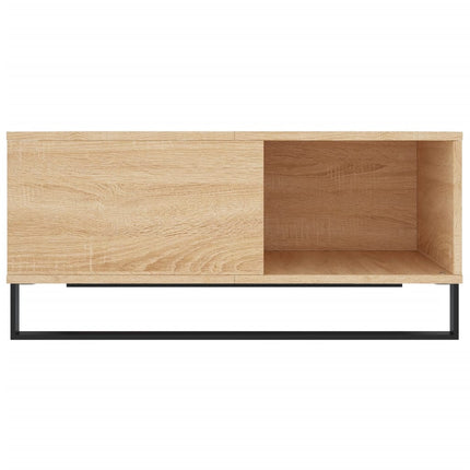 Soffbord sonoma-ek 80x80x36,5 cm konstruerat trä