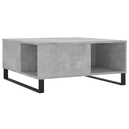 Soffbord betonggrå 80x80x36,5 cm konstruerat trä