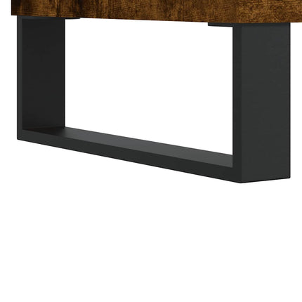 Soffbord rökfärgad ek 80x80x36,5 cm konstruerat trä
