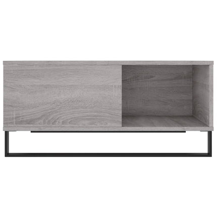 Soffbord grå sonoma 80x80x36,5 cm konstruerat trä