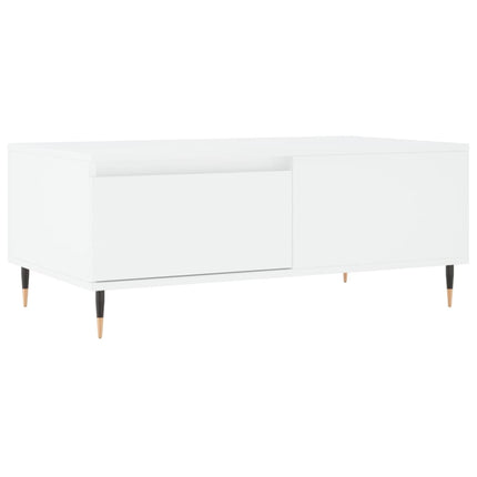 Soffbord vit 90x50x36,5 cm konstruerat trä