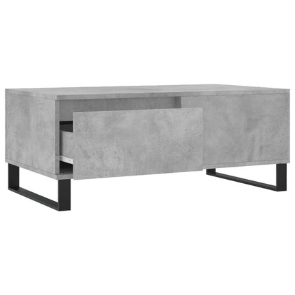 Soffbord betonggrå 90x50x36,5 cm konstruerat trä