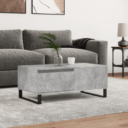 Soffbord betonggrå 90x50x36,5 cm konstruerat trä