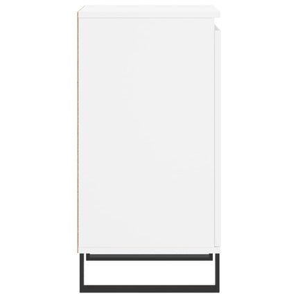 Byrå vit 40x35x70 cm konstruerat trä