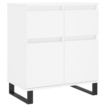 Byrå vit 60x35x70 cm konstruerat trä