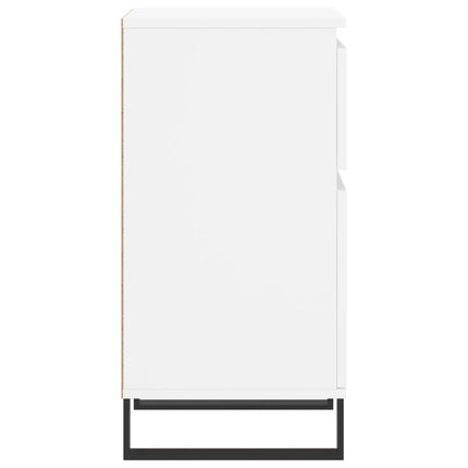 Byråer 2 st vit 40x35x70 cm konstruerat trä