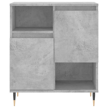 Byrå betonggrå 60x35x70 cm konstruerat trä