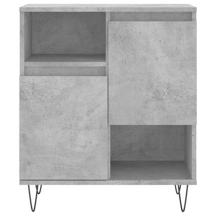 Byrå betonggrå 60x35x70 cm konstruerat trä