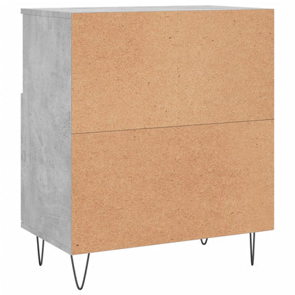 Byrå betonggrå 60x35x70 cm konstruerat trä