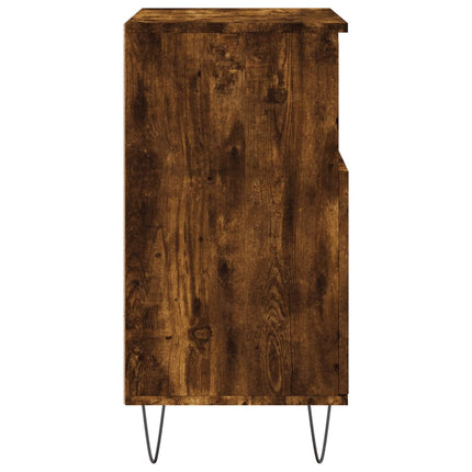 Byrå rökfärgad ek 60x35x70 cm konstruerat trä