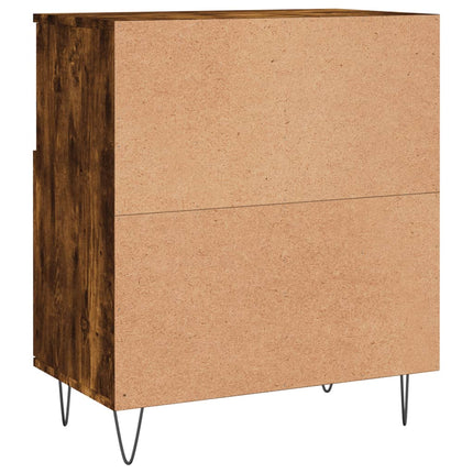 Byrå rökfärgad ek 60x35x70 cm konstruerat trä