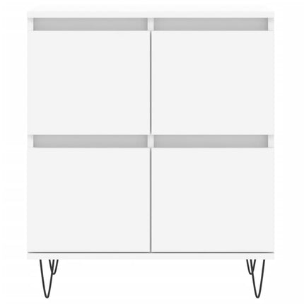 Byrå vit 60x35x70 cm konstruerat trä