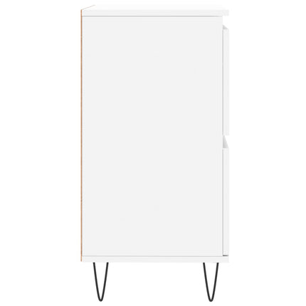 Byrå vit 60x35x70 cm konstruerat trä