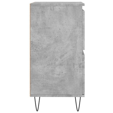 Byrå betonggrå 60x35x70 cm konstruerat trä