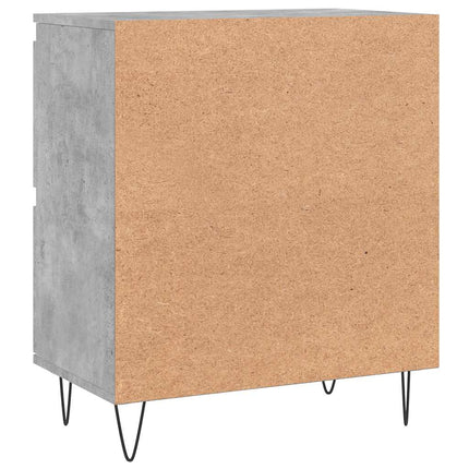 Byrå betonggrå 60x35x70 cm konstruerat trä