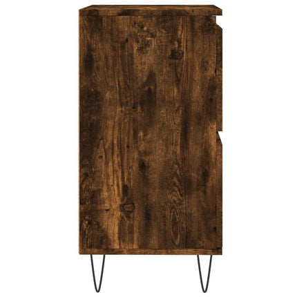 Byrå rökfärgad ek 60x35x70 cm konstruerat trä