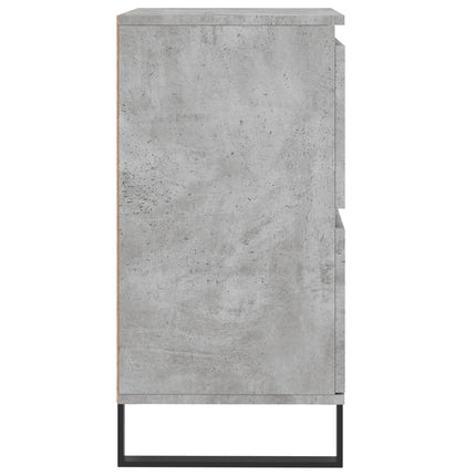 Byrå betonggrå 60x35x70 cm konstruerat trä